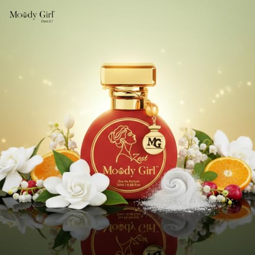 Image of Moody Girl Zest Eau De Parfum for Women, Gardenia Fragrance, 20ml