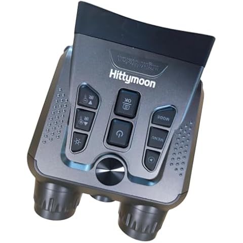 Hittymoon Night Vision Goggles - 2024 Upgraded 4K Night Vision Binoculars for Adults with 32GB Card, Black Cover