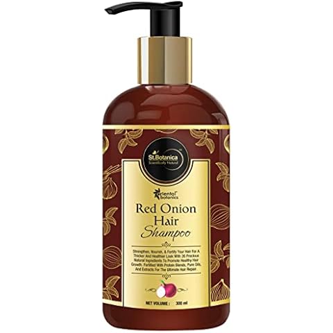 Oriental Botanics Shampoo with Red Onion Oil, 27 Botanicals, Biotin, Argan, Caffeine, Protein - for Hair Growth Support & Hair Loss Control - 300ml Cover