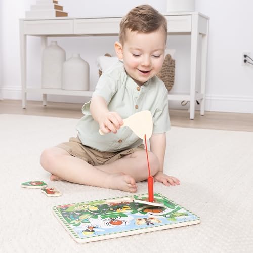 Melissa & Doug Magnetic Wooden Bug-Catching Puzzle Game (10 pcs) - 2