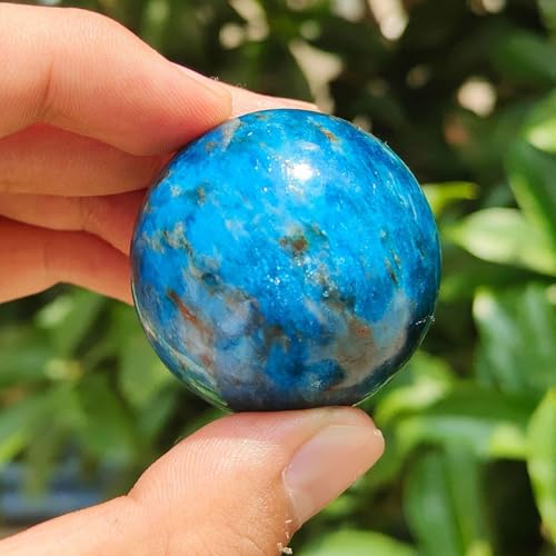 Sculpture de sphère en quartz d'apatite, minéral naturel de collection