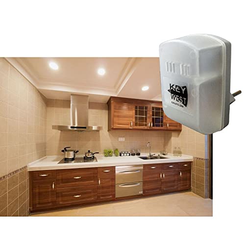 DNI Repelente Eletrônico Bivolt De Baratas 12V - 24V Key West - 6951 Transparente Pequeno