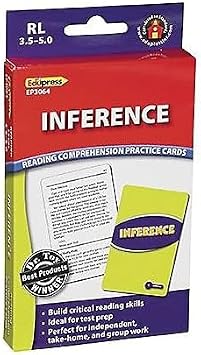 Edupress Reading Comprehension Cards, Inference, Lvl: 3.5-5.0 (EP-3064)