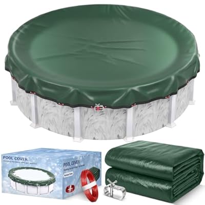 15FT Round Winter Pool Cover 500D Extra Thick A...