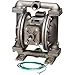 Sandpiper Air-Operated Double Diaphragm Oil Pump - 1in. Inlet, 45 GPM, Aluminum/Buna, Model Number U1FB1XBTXNS600