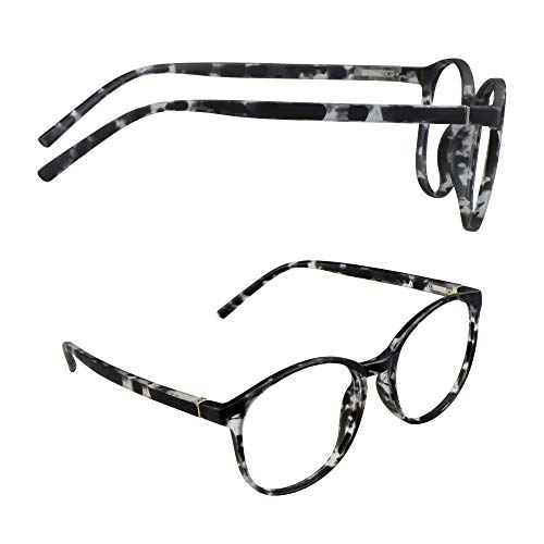 Image of Vintage Round Progressive Multifocal Presbyopic Glasses, Photochromic Gray Sunglasses for Men Women Readers (Gray,+0.50 /+2.75 Magnification)