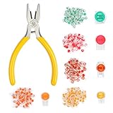 BUYGOO 250 Pcs Data Phone Wire Butt Splice 2/3/T Ports UY/UY2/UR/UR2/UG Crimp Terminal Connectors Assortment Kit - with Connector Crimping Pliers