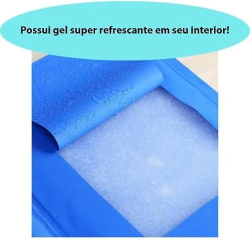Tapete Gelado Refrescante para Pets - Médio 50x65cm, Conforto e Alívio do Calor