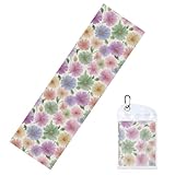 Woshuwo Pequeñas toallas de enfriamiento de acuarela pastel para cuello y cara, 40 x 12 pulgadas, trapos suaves y transpirables, para deportes, yoga, golf, gimnasio