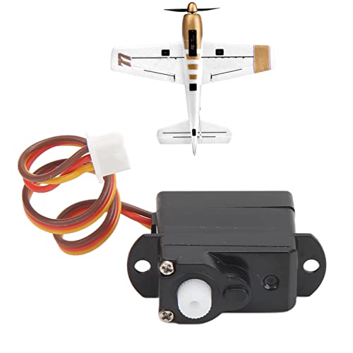 Dilwe Lenkgetriebe Servo, RC Flugzeug Ersatz Lenkservo Weihnachten Aircraft Model Parts f¨¹r XK A250 A260, Kunststoff Schwarz Flugzeug Ersatzteile Zubehr Flugzeugmodellteile