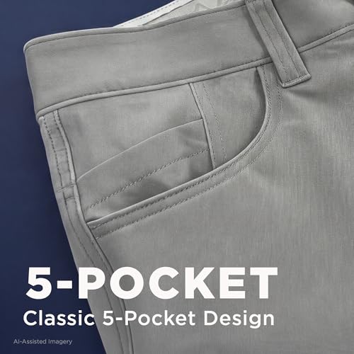 Haggar Sport Men’s Straight Fit Performance Stretch 5-Pocket Tech Pant - image 5