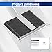 DMFLY Business Card Holder with Ultra Slim Design, Business Card Case with Premium PU Leather, Suit Pocket Metal Card Holder for Women/Men, Magnetic Closure Quick Access Cards, Small and Easy to Carry