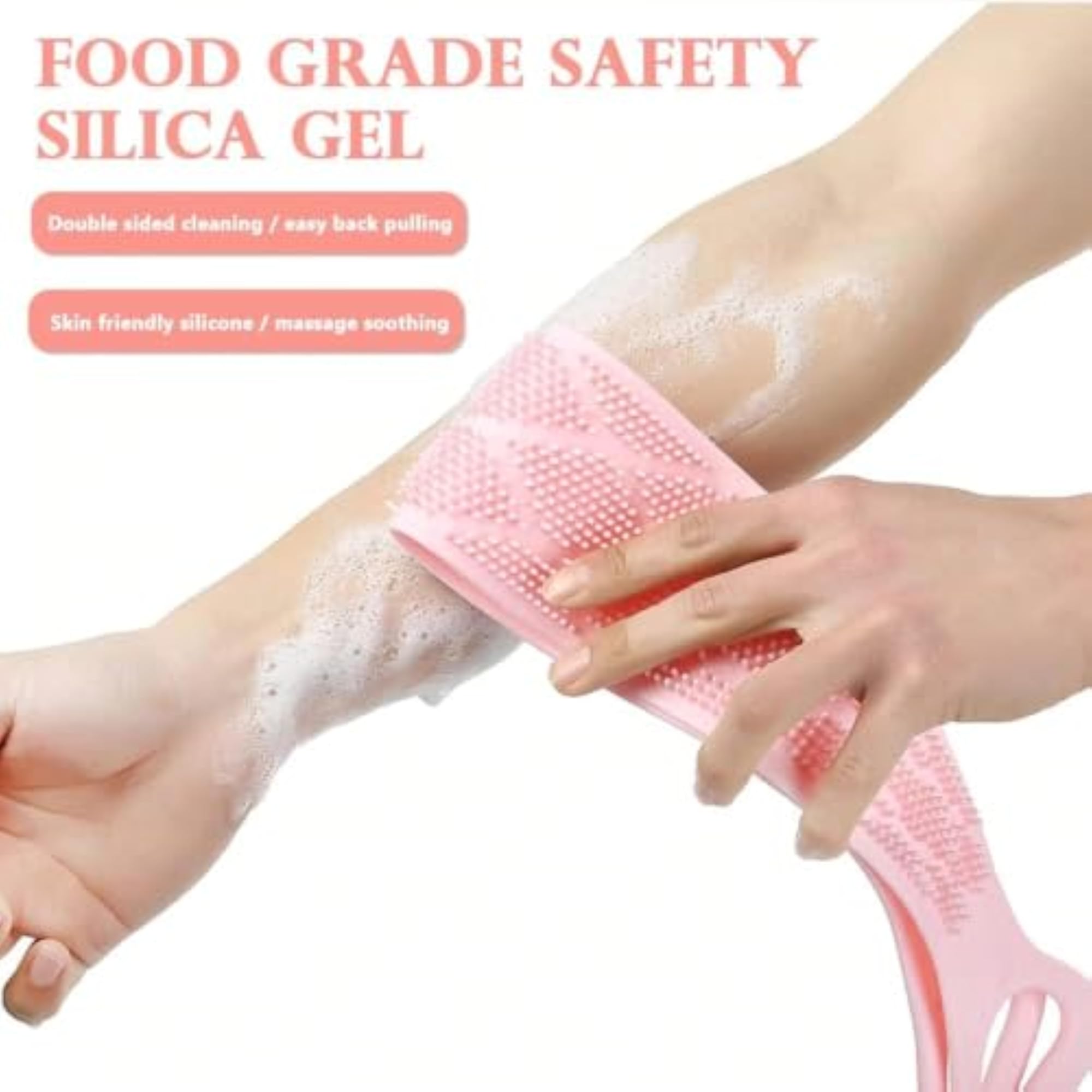 Silicone Back Scrubber for Bathing