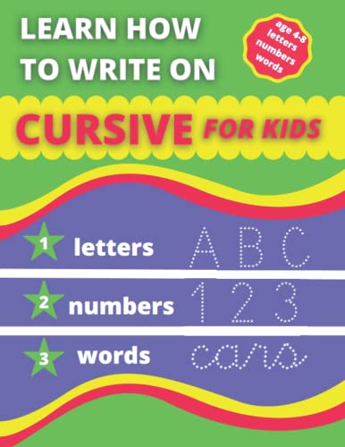 learn how to write On cursive for kids: modern cursive handwriting workbook for kids ages 4-8 , teaching textbooks , (8.5x11), 70 page image 2