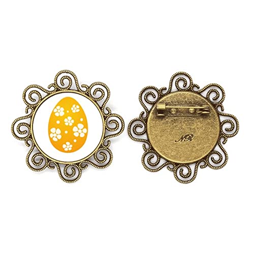 Broche de flores de Pascua con huevo amarillo para niñas y vestidos de fiesta