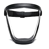 DSHTP Full Face Shield, Reusable Protective Anti-Fog Transparent High-Definition Platic Face Shield with Adjustable Band, Super Protective Face Shield for Unisex and Adultel