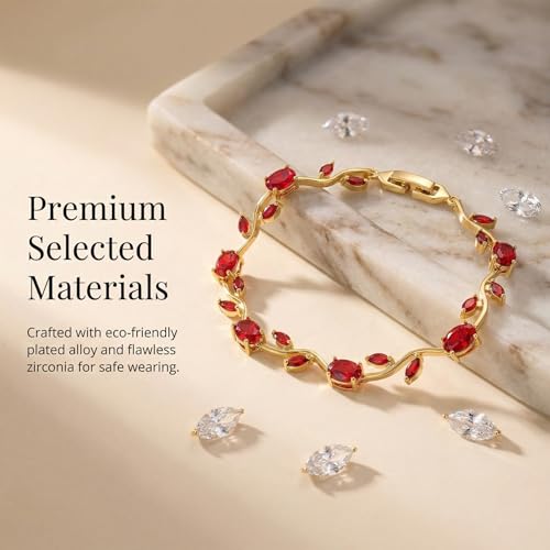 Tulip Flower Bracelet for Women Dainty Floral Bridesmaid Bracelet by Dascus - Used condition - Image 3