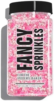 Fancy Sprinkles Limited Edition Valentine's Day Fairy Floss Cotton Candy Flavored Fancy Sugar (0.5c)
