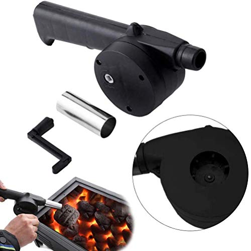 KIMISS Tragbares Mini-Luftgebläse und Manueller Kurbelbalg Zum Grillen, Kochen und Camping (A)
