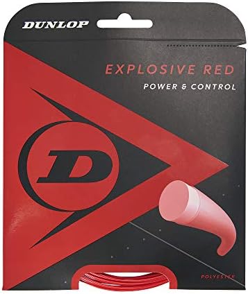 Dunlop Sports Explosive Red 16G Tennis String, 1 Set