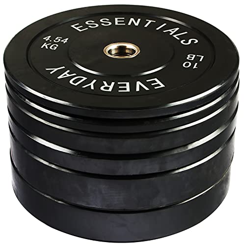 Balancefrom Everyday Essentials Color Coded Olympic Bumper Plate Weight Plate #TOP2
