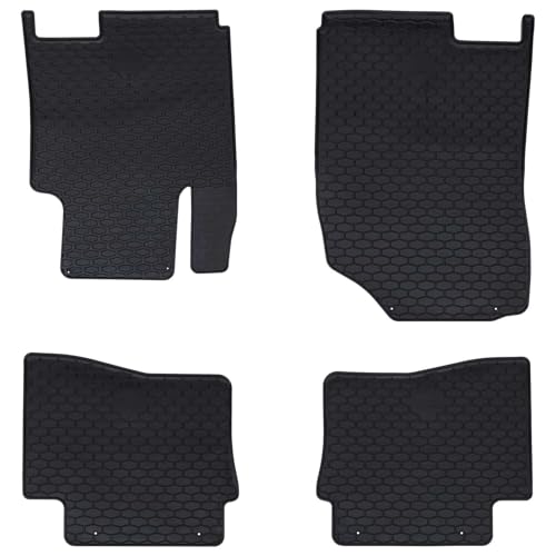 Tapis de voiture en caoutchouc sur mesure premium pour Hyundai i20 noir