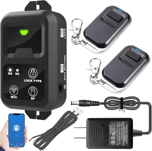 UHPPOTE 2.4Ghz WiFi Wireless Remote Control Switch for Door Access Control System Electric Lock with Smartphone app Access