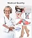 2 Paar Knöchel Medizinische Kompressionsstrümpfe Herren & Damen 20-30mmhg, Stützstrümpfe Kompressionssocken für Schwellung Plantarfasziitis Verstauchung Neuropathie Sport (2x Beige, S)