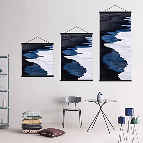 Framvio Magnetic Wood Poster Hangers Frame 24X36 24X32 24X18 Quick Assembly And Easy Use, Wall No Damage, For Photo, Picture, Prints, Maps, Scrolls And Canvas Artwork (Black, 24 Inch) #TOP4