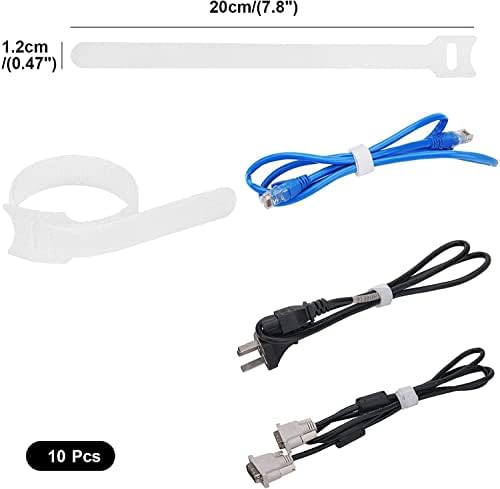 SOULWIT Cable Management Kit, 4 Cable Sleeve, 3 Silicone Cable Holder, 10+2 Roll Cable Organiser Straps, 15 Large Cord Clips and 100 Wire Organizer Ties for TV PC Under Desk Office