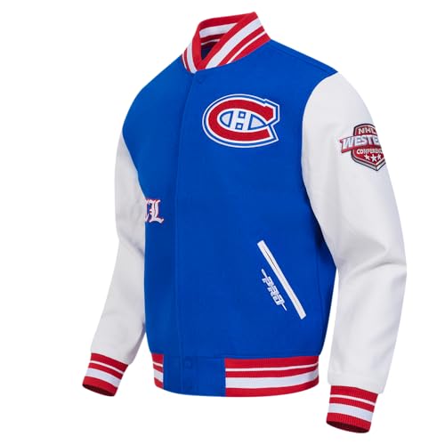 Image of Pro Standard Mens NHL Old English Varsity Jacket