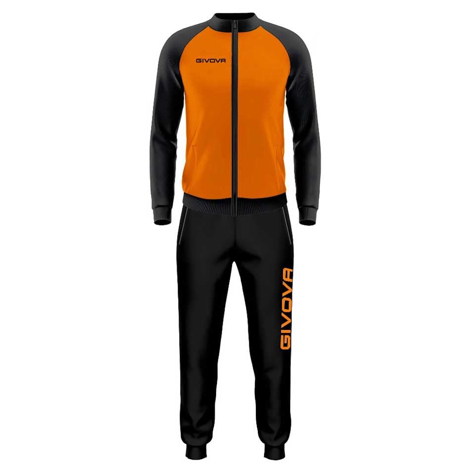 Chándal Givova Cuba naranja negro xl ropa deportiva chándal para hombre
