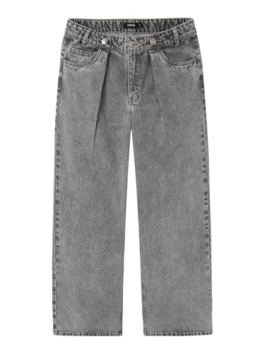 Pantalon en jean fille NAME IT Nlfnilizza jean large bleu denim taille haute pour adolescente