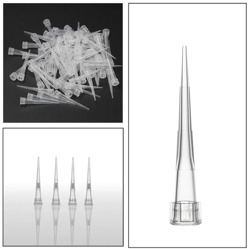 HUAZIZ 1000 Stück Pipettenspitzen 10ul Labor Universal Kunststoff flüssige Pipettenspitzen Polypropylen (PP) Autoklavierbar, Transparent