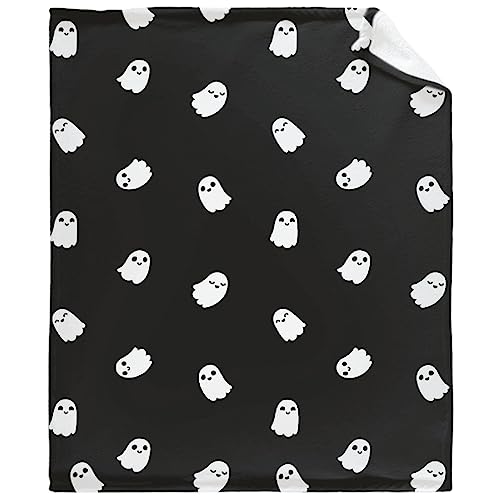 Image of SUPERICH Halloween Ghosts Baby Blanket Gifts Super Soft Swaddle Newborn Cozy Baby Receiving Blanket Stroller Throw Blanket for Crib 40x30 XSmall for Puppy