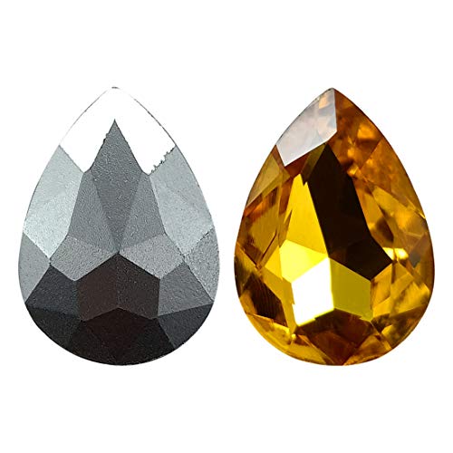 Image of DIY Crafts Pack of 50Pcs 10x5, Gold Color, 10Pcs /lot 25mmx18mm Tear Drop DIY Accessory Findings Jewellery Clasps Fittings DIY Jewellery Making (Pack of 50Pcs 10x5, Gold Color)