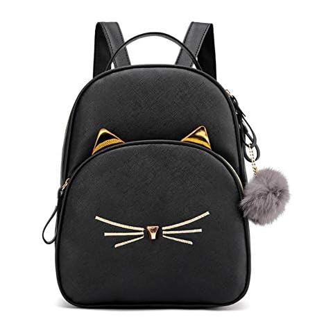 Generic Cartoon Cat Leather School Backpack Cover