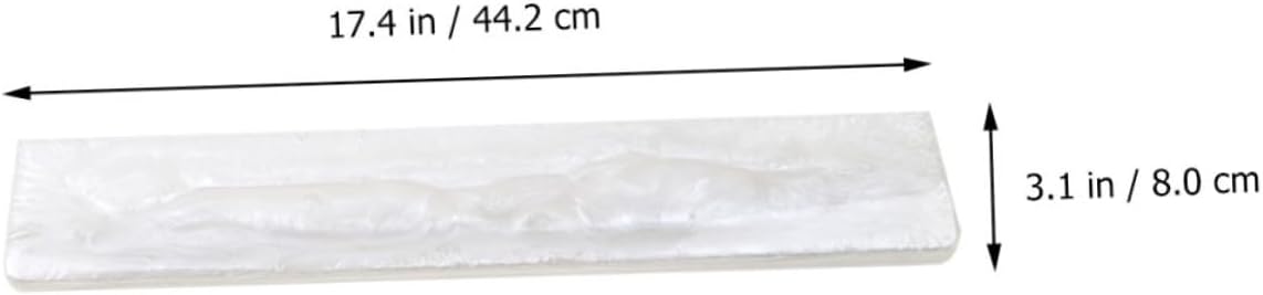 Gaming Keyboard Wrist Rest Pad Ergonomic Pearl Resin Cushion for Comfort Supports Natural Wrist Position for Computer Laptop Office Home Use