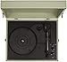 Crosley CR8017A-SA Voyager Vintage Portable Turntable with Bluetooth Receiver and Built-in Speakers, Sage
