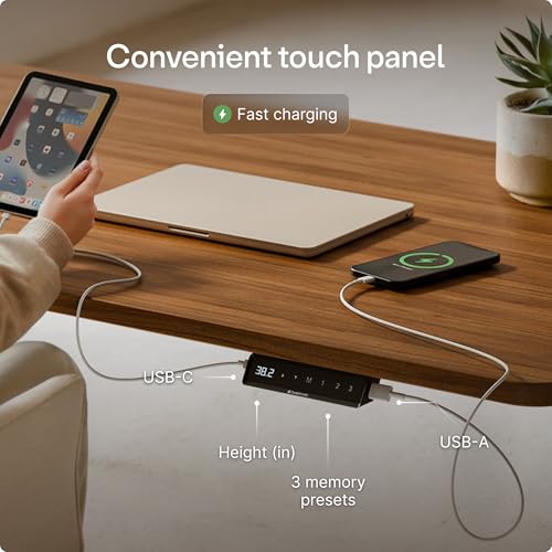 Electric standing desk adjustable