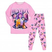 Kpop Hunters+Demon, K-Kpop Pjs Set 2 Pieces Printed Outfit Pyjamas 2Pieces Tracksuit Sleepwear