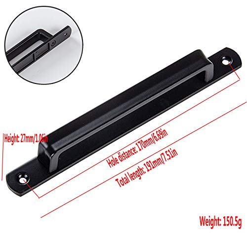 Poignée de porte coulissante : remplacez vos fixations fragiles par du zinc noir 170mm