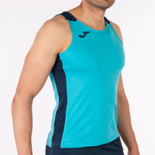 Joma Débardeur Bleu Marine Fluor Turquoise Record II, 102222.013.XL – vue 3