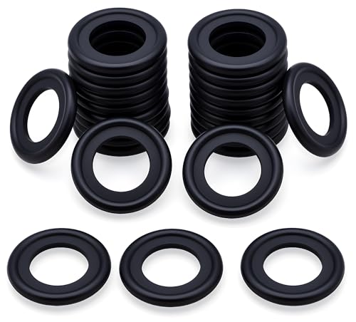Image of 25PCS M12 Oil Drain Plug Gasket Rubber Crush Washer Seals 12616850 3536966 Engine Oil Pan Drain Plug Seal Compatible with Chevy GMC Ford Engine Oil Crush Washers