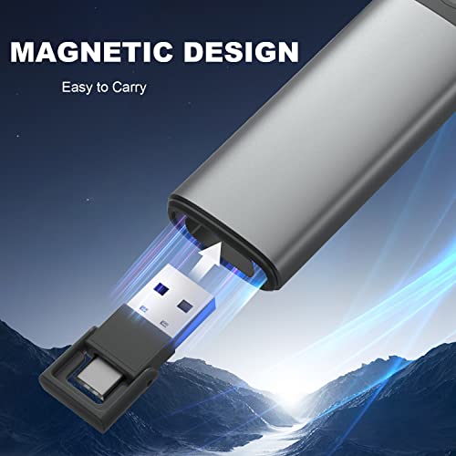 image for CLIKBUTM Rechargeable Presentation Clicker for Laptop PowerPoint, USB-