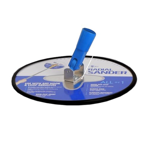 Pole Sander for Drywall,Radial Wall Sander with 5PCS Sanding Discs(80/100/120/180/240 Grit),Manual Hand Tool for Painting Prep with Pole
