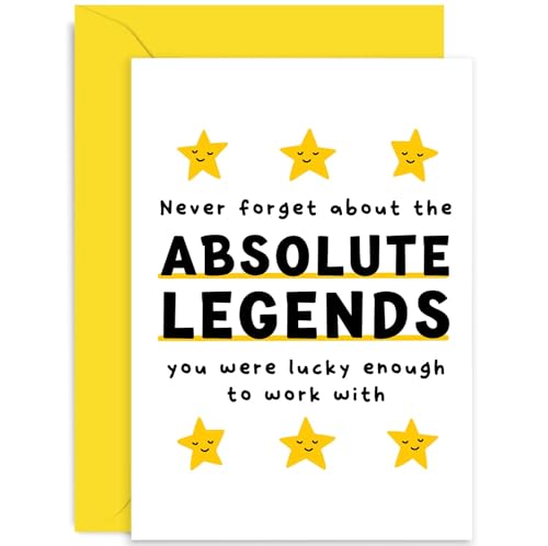 Funny Leaving Card for Colleagues - 'Worked With Absolute Legends' Sorry Your Leaving Card - Funny...