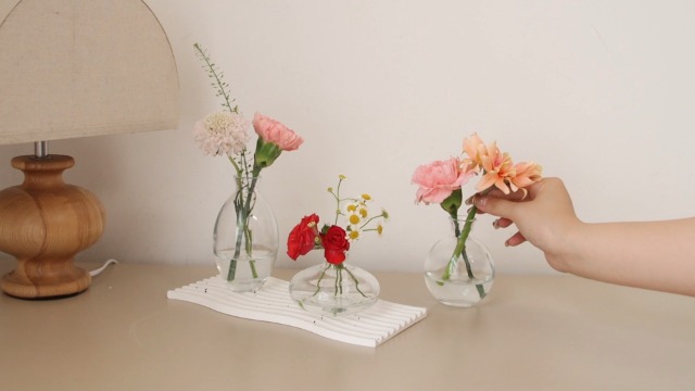 pataya　VINTAGE flower vase2つセット Amazon.com: 28 Clear Bud Vases in Bulk, Glass Small Bud Vase for