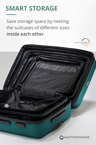 Image of Hauptstadtkoffer - Spree - Luggage Suitcase Hardside Spinner Trolley Expandable, Aqua Green, 55 cm, Hand Luggage