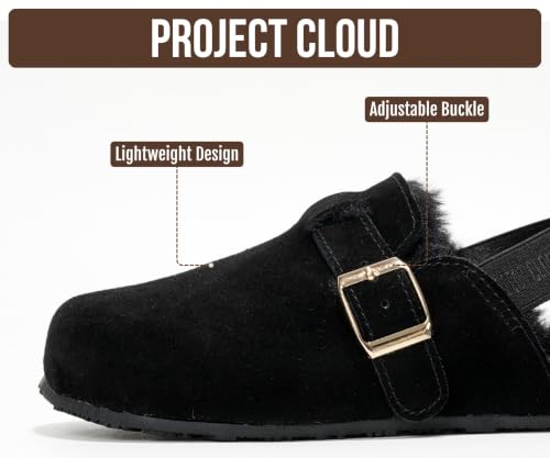 Image of Project Cloud Kids 100% Genuine Leather Non Slip Clogs with Cork Footbed